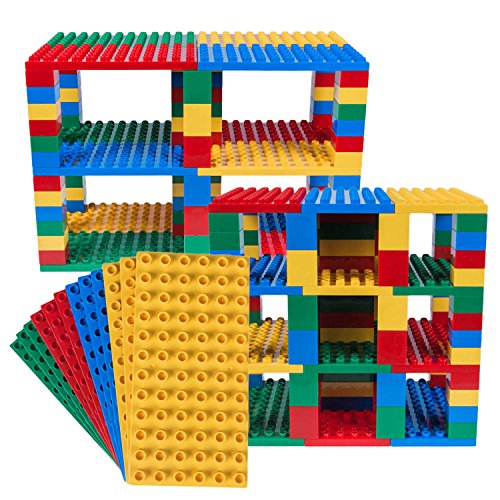 Strictly Briks Classic Big Briks 96 Piece Set 100% Compatible With All Major Brands | Tower Construction | Large Pegs For Toddlers | Ages 3+ | Building Bricks & Baseplates | Basic Colors #TOP9