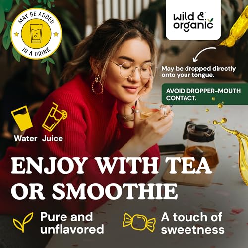 image for Wild & Organic Ginger Root Extract Drops - Immune & Digestive Support 