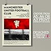NotNiceThings Manchester United Inspired Poster, Old Trafford Print, MUFC, Gift For Man Utd Fan, Made Silk-Coated Paper For Dad, Brother, Son, Amorim, Treble Winners, Bruno Fernandes (A3) #3