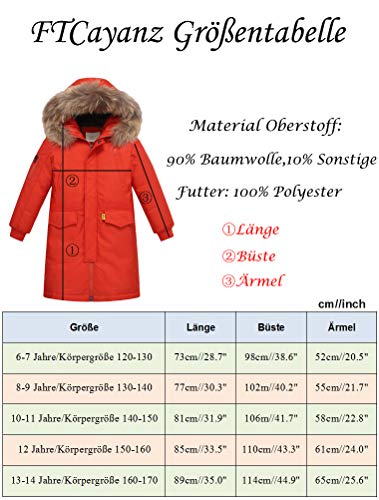 FTCayanz Bambini Giubbotto Piumino Invernale