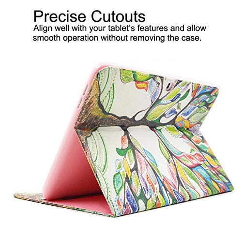 Galaxy Tab 4 10.1 Case - Newshine Stand Folio Case Cover For Samsung Galaxy Tab 4 10.1 Inch Tablet Sm-T530Nu, With Multiple Viewing Angles, Document Card Pocket (Beautiful Tree) #TOP3