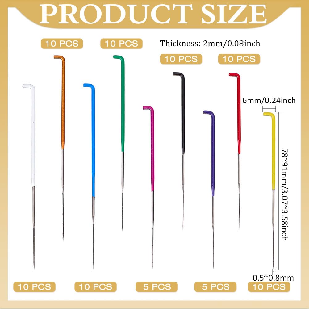 MAYJOYDIY 80 Pcs Needle Felting Needles 4 Sizes (36 Gauge, 38 Gauge, 40 Gauge - Image 2