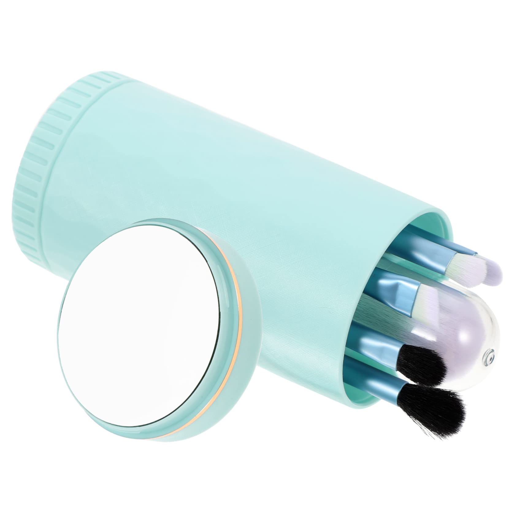 Housoutil 4ensembles Set De Pinceaux De Maquillage Fibres Artificielles Avec Miroir De Pinceaux Portables Pour Maquillage Et Spéciaux