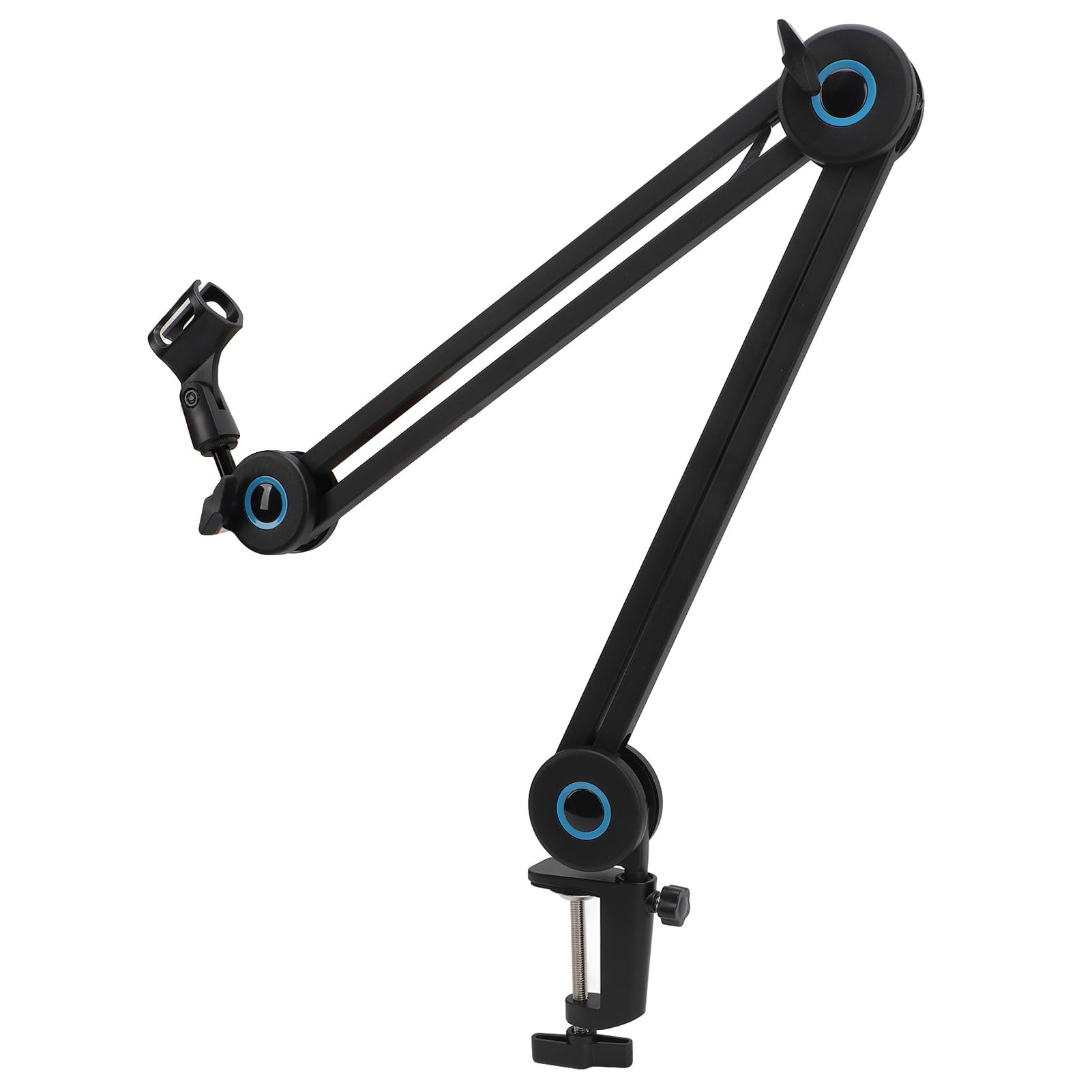 Sxhlseller Soporte para Micrófono con Brazo Articulado, Abrazadera Duradera y Segura, Brazo para Micrófono de Mesa para Espacio de Trabajo de Grabación de Estudio