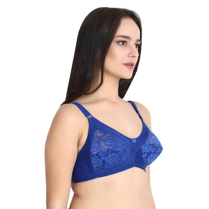 Image of Women Net Non-Padded Wire Free Regular Bra