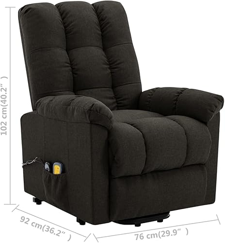 Miniatura 26 de Silla reclinable de masaje, silla de sala de estar, asiento de cine en casa, sillón reclinable individual, asiento tapizado, sillón de sala de