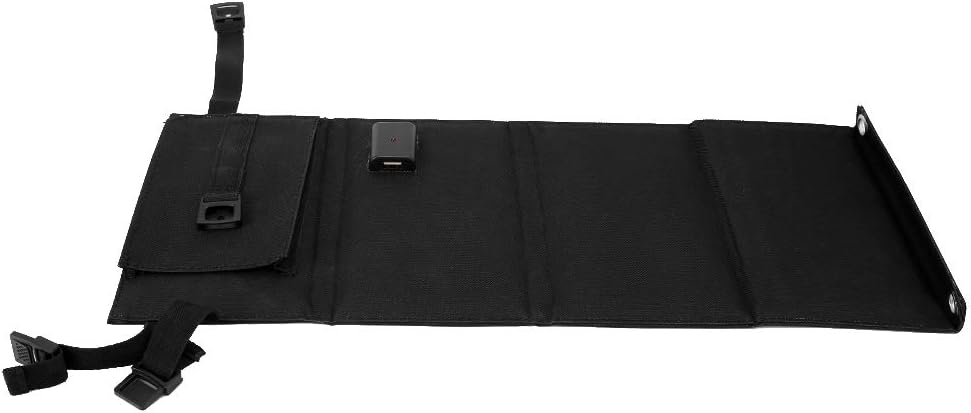 5V USB Folding Solar Panel Charger, Portable Solar Power Supply for Phones, Foldable Solar Charger with Monocrystalline Cells for Camping Travel Outdoor Use