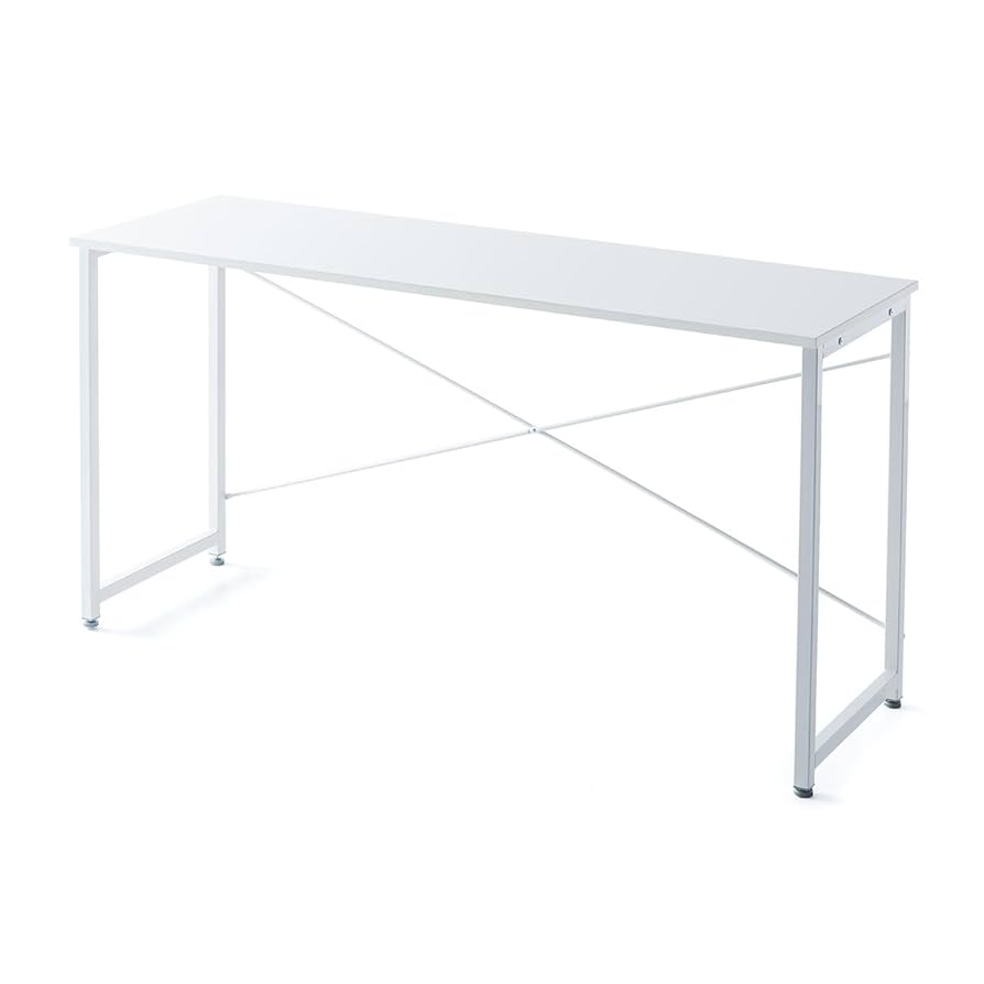 Amazon | サンワダイレクト シンプルワークデスク 幅140×奥行