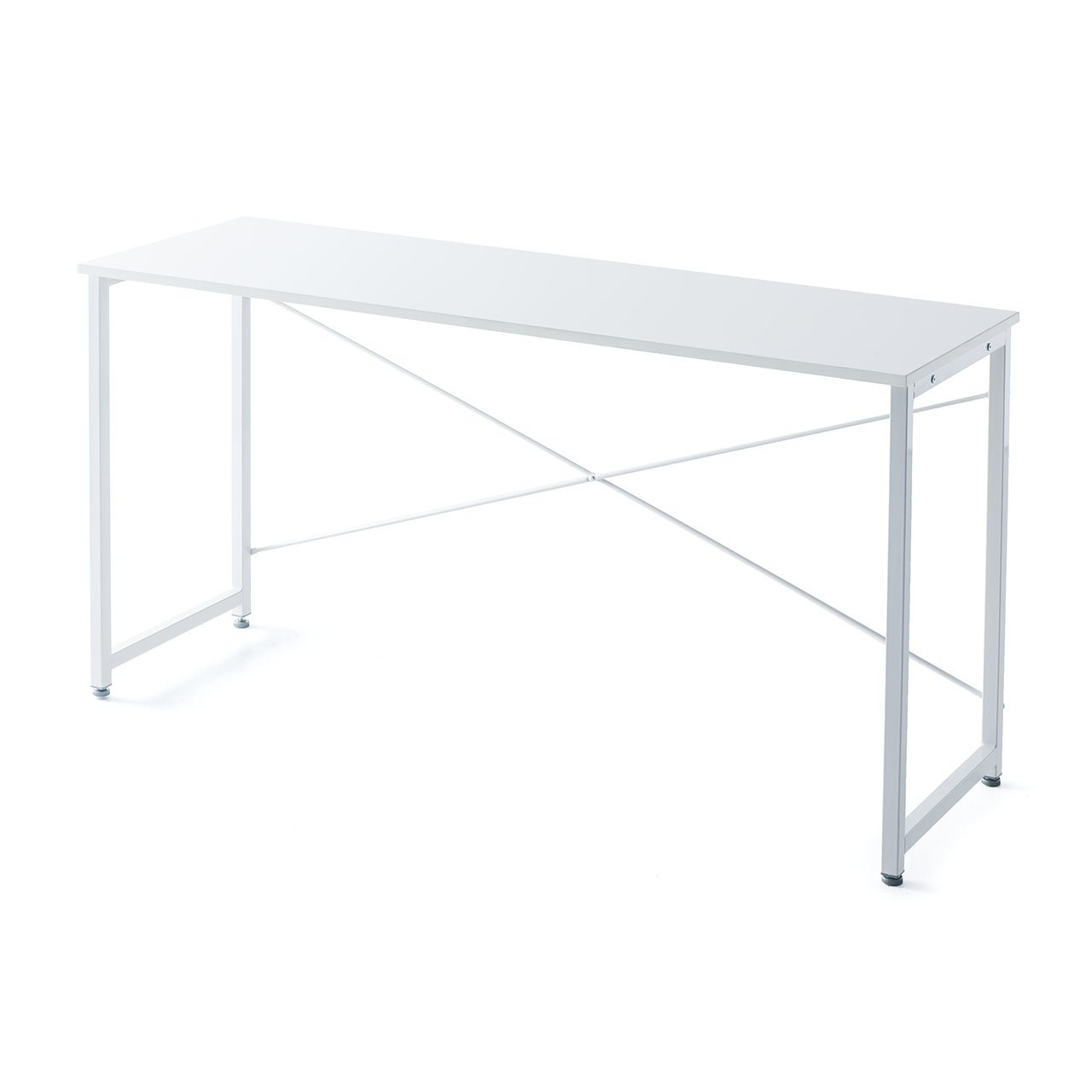 サンワダイレクト パソコンデスク 幅140cm ホワイト奥行き70cm SANWA SUPPLY パソコンデスク 140cm幅 奥行70cm 平机 ワークデスク