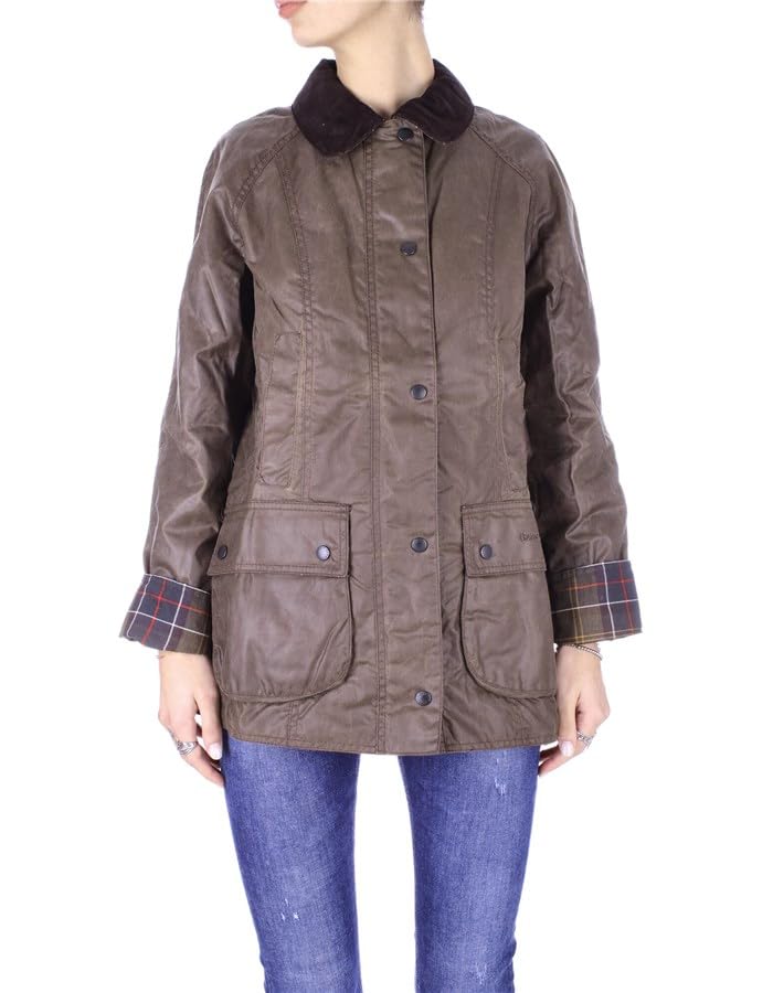 Barbour Women's Beadnell Wax Jacket in Bark (US, Numeric, 12, Bark, Beadnell Wax Jacket)