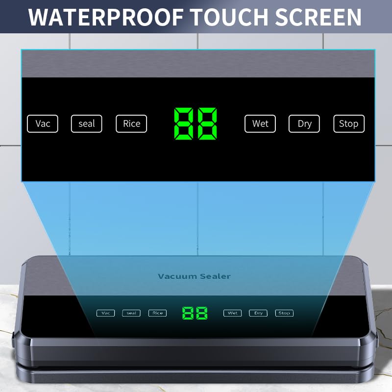 Mrs. Jones Maxxo VM Handy Handmatige Vacuümmachine Handige Accu Vacuummachine Voor Sous Vide Vacuumapparaat Inclusief 6 Vacuumzakken Met Sealer