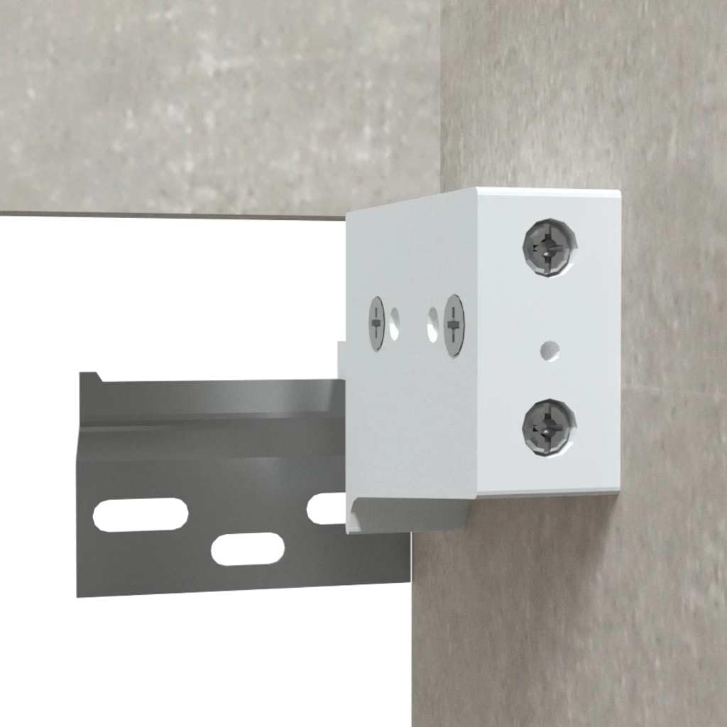Armario de baño con espejo, color gris hormigón, de madera, para montar en la pared, con cajón para mucho espacio de almacenamiento, armario de almacenamiento para debajo del lavabo para