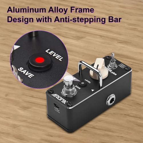 Jemora Pédale de boucle pour guitare électrique 24 bits/44,1 kHz Pédale d’effets Looper Indicateur d’état LED couleur Réglage du volume Bouton de sauvegarde d’enregistrement avec barre anti-pas - Les Beatles, Paul McCartney, John Lennon, RIngo Starr, George Harrison Jemora Pédale de boucle pour guitare électrique 24 bits/44,1 kHz Pédale d'effets Looper Indicateur d'état LED couleur Réglage du volume Bouton de sauvegarde d'enregistrement avec barre anti-pas – Image 7