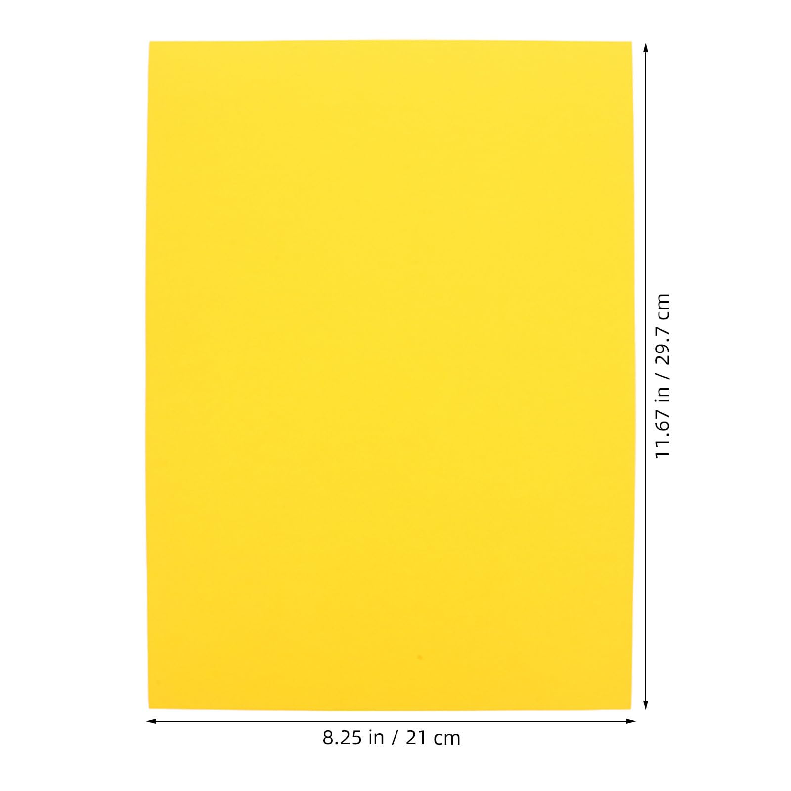 DIYEAH 150 Unidades Papel de Cartón Amarillo Doble Cara Resistente al Desgarro Compatible con Varios Bolígrafos para Manualidades Escolares y Hogar