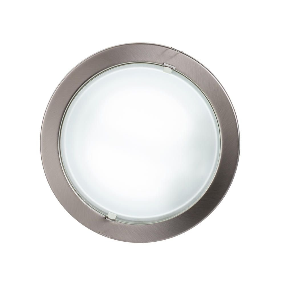 LITECRAFT Recessed Downlight Large Circular Ceiling Spotlight - Satin Chrome Clearance