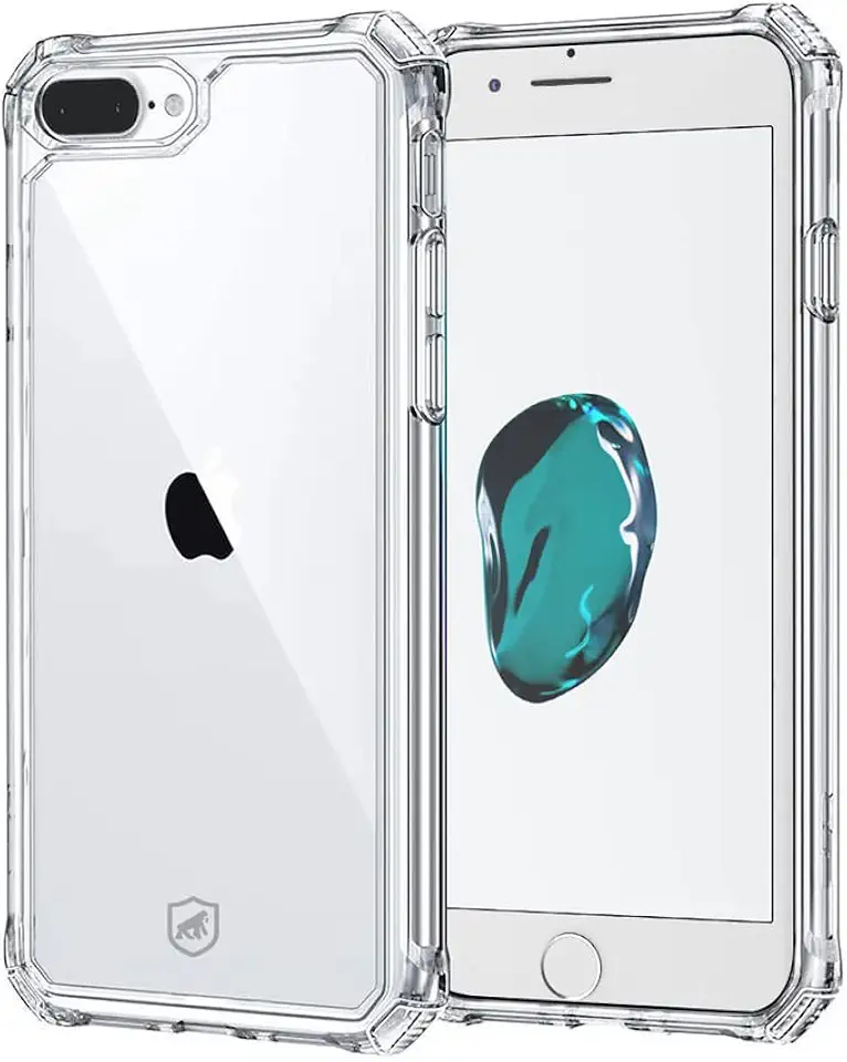 Gshield Capa Case Capinha Clear Proof Anti-impacto com Quinas Reforçadas (Transparente, iPhone 7 Plus / 8 Plus)