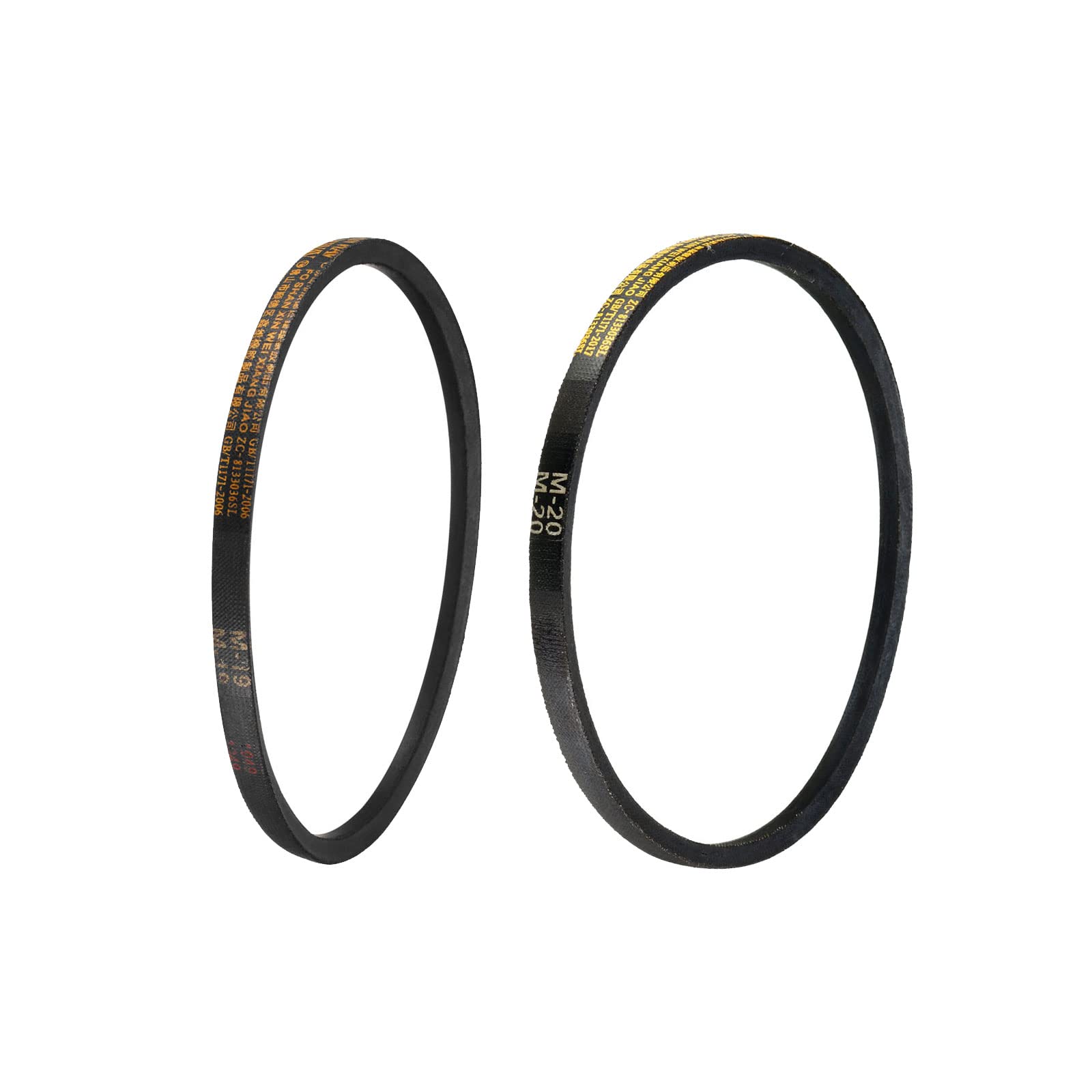 uxcell M-19 M-20 Drive V-Belt 19" 20" Pitch Length Industrial Power Rubber Transmission Belt