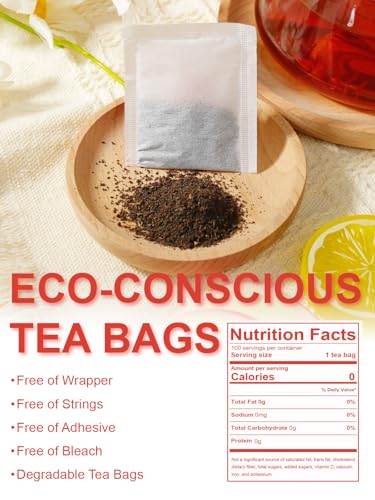 Image of TeeLux Earl Grey Tea Bags, Premium Black Tea Blended with Natural Bergamot Flavor, Refreshing & Mellow Taste, Enjoy Hot or Iced, 100 Count
