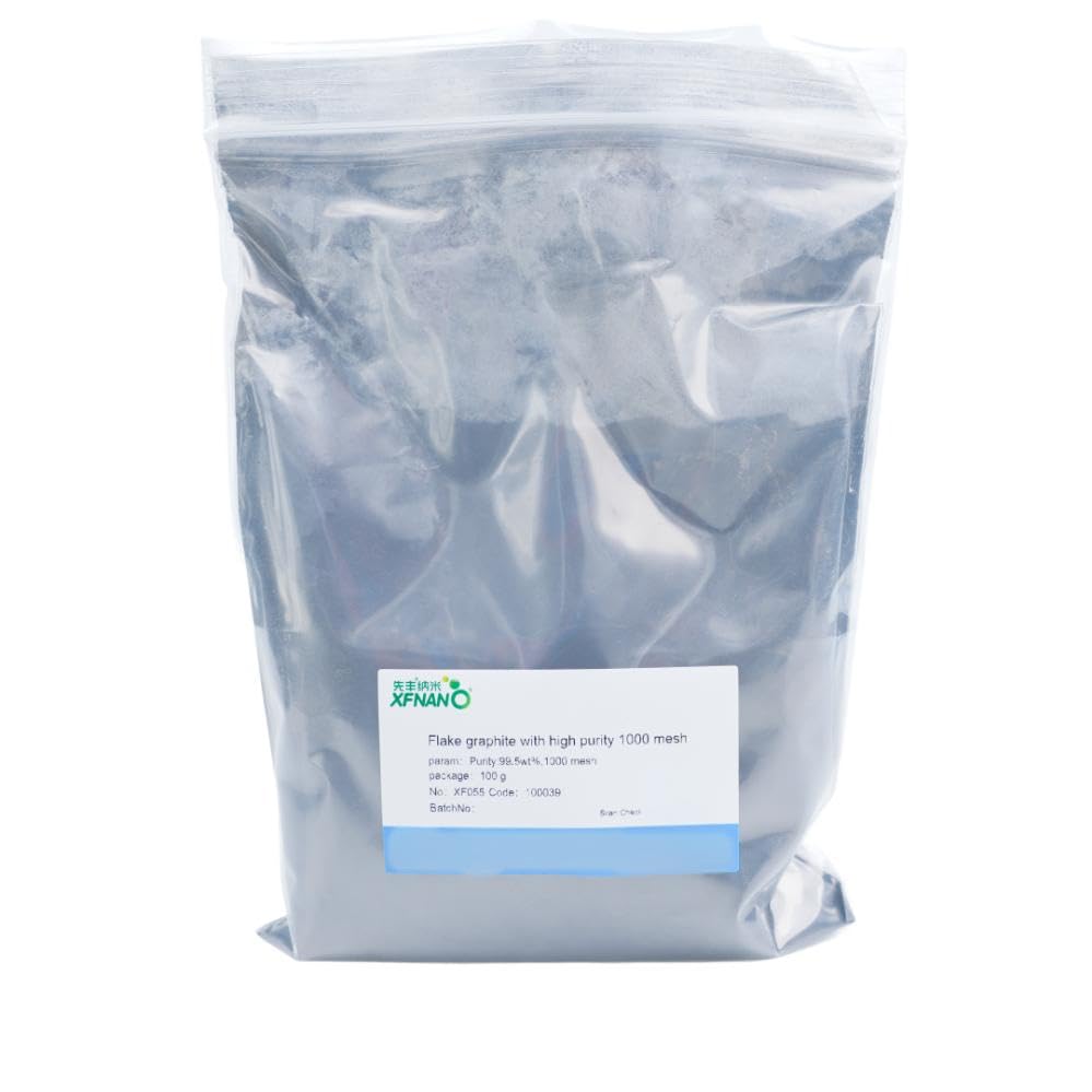 Polvo de grafito en escamas Ultrapure 508010020030032550010003500 Mesh-Mish-Envío prioritario del mismo día (3.53 oz, malla 1000)