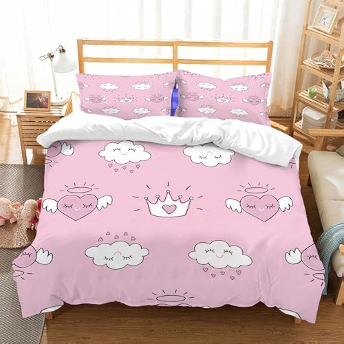 Housse de couette douillette pour personnes allergiques motif romantique - 3
