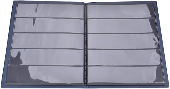 Naroote Stamp Album, Stamp Collection Book Blue with 10 Pages Stamp Collecting Supplies for Stamps Collectors (Blue)
