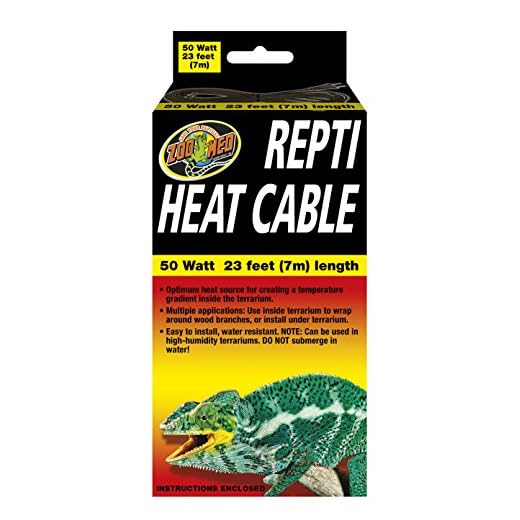 Zoo Med Reptile Heat Cable 50 Watts, 23 feet