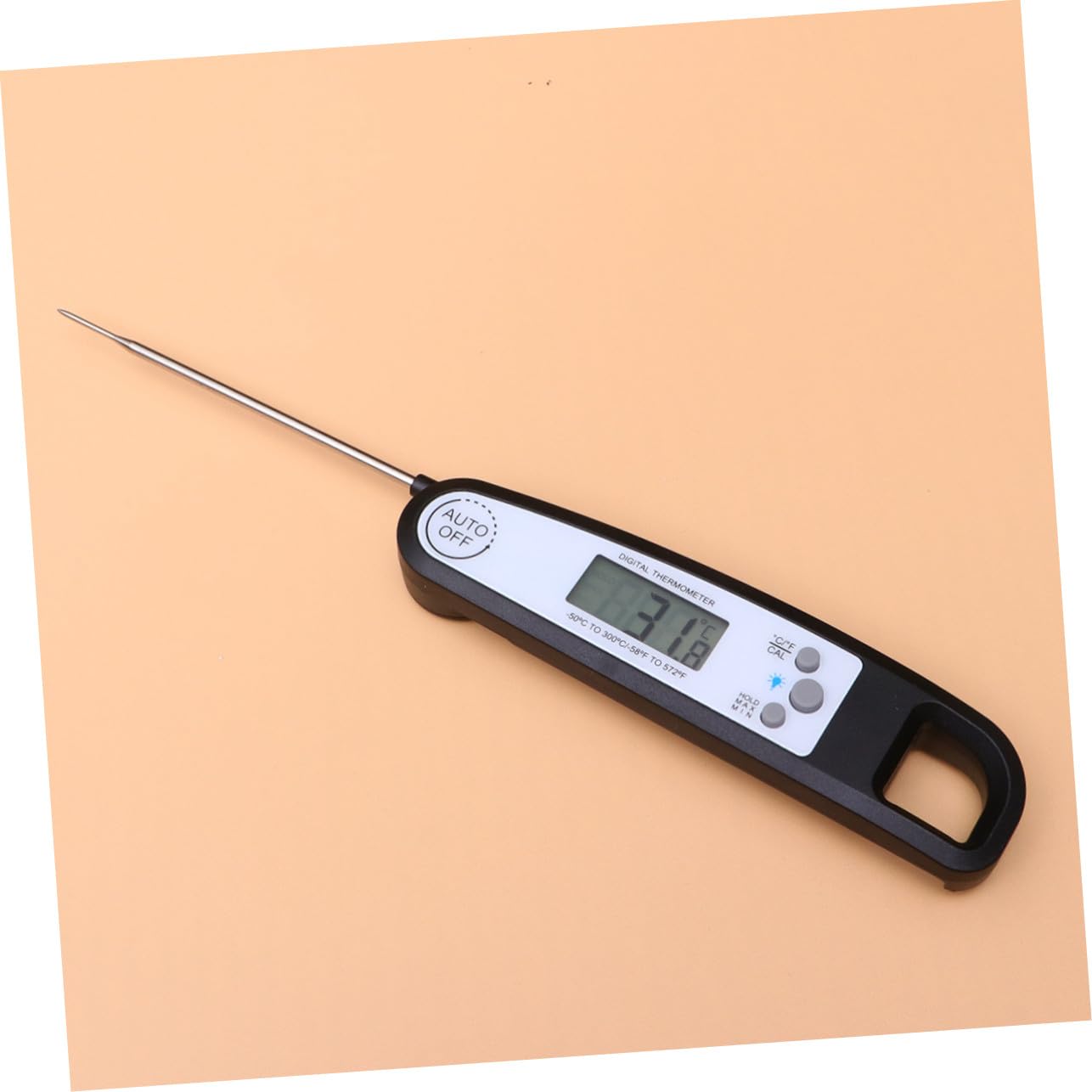 Termómetro Digital Plegable con Precisa para Cocina y Barbacoa Lectura Rápida y Fácil Uso para Carne y Alimentos