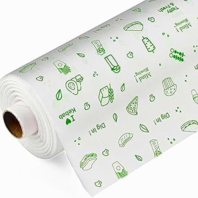 Parchment Food Wrapping Paper Roll - Premium Non-Stick Butter Wrapping Paper. Food Wrapping Paper, Re-heatable Non Stick Paper, Oven Safe Parchment Paper| 25 metre (2)