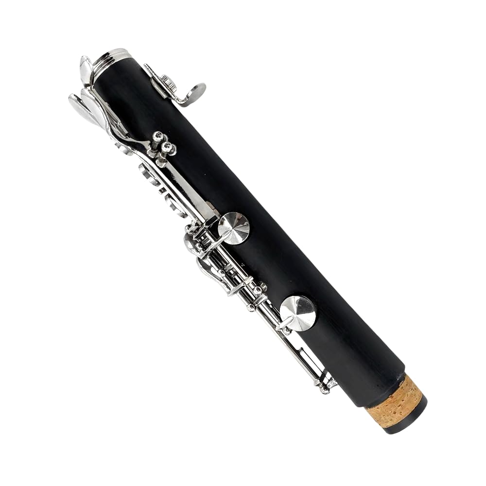 Clarinette en ébonite en Mi bémol avec sacoche rigide de transport et kits d'entretien - Clarinettes professionnelles à 17 touches en Do avec 2 barils pour débutants et orchestres