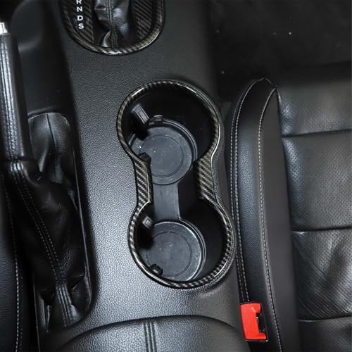 JeCar para Mustang Cubierta de Portavasos Interior Fibra de Carbono miniatura 6