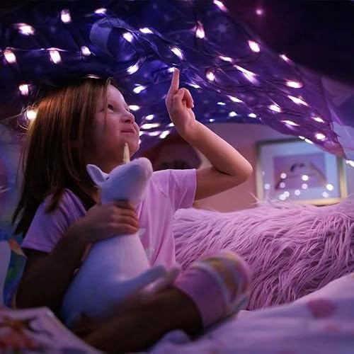 Winvin Magic Playhouse Tents Fantasy Fun for Kids,Foldable Play Tents, Pop up Indoor Bed Tents,Magic Playhouse Princess Secret Castle,Birthday for Girls (Horse with Remote Light) - Thumbnail 5