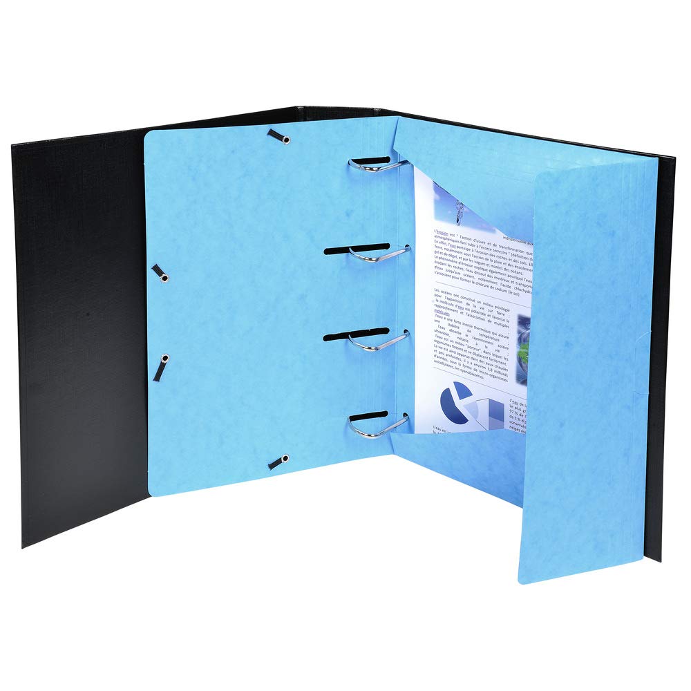 Exacompta Punchy - Pack de 25 carpetas con gomas y 3 solapas perforadas, 24 x 32 cm