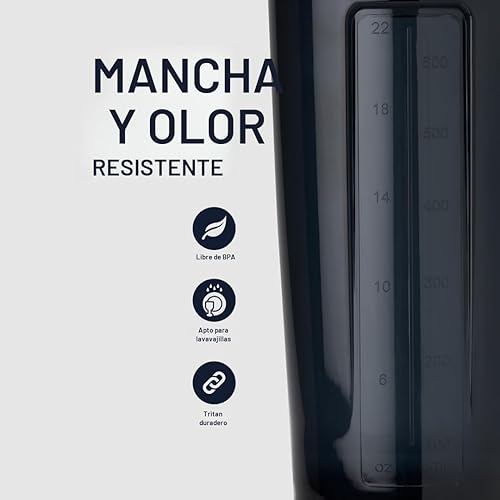 Miniatura 4 de Botella mezcladora serie Pro de BlenderBottle para batidos de proteínas y bebidas de preentrenamiento, 24 onzas, color negro