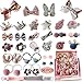 Produktbild Kinder Schleife und Haargummis Set, Remebe 36 Stücke Nette Baby Mädchen Kinder Haarbögen Haarclip für Kinder Geburtstagsgeschenk Kindertagsgeschenk
