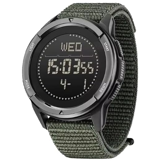 Montre Militaire NorthEdge Alps LED, Boussole, boîtier en Carbone, chronomètre, podomètre numérique, rétroéclairage, réveil