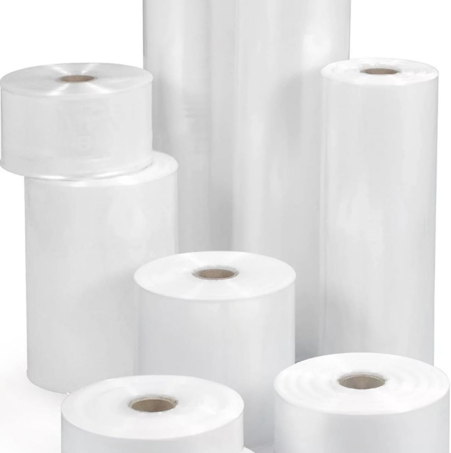 Medium Duty 250G 8 inch Clear Plastic Layflat Tubing - LFT Polythene Tube Rolls, Strong Transparent Lay Flat Packaging | 250 Gauge 8" Width x 336M Long Roll