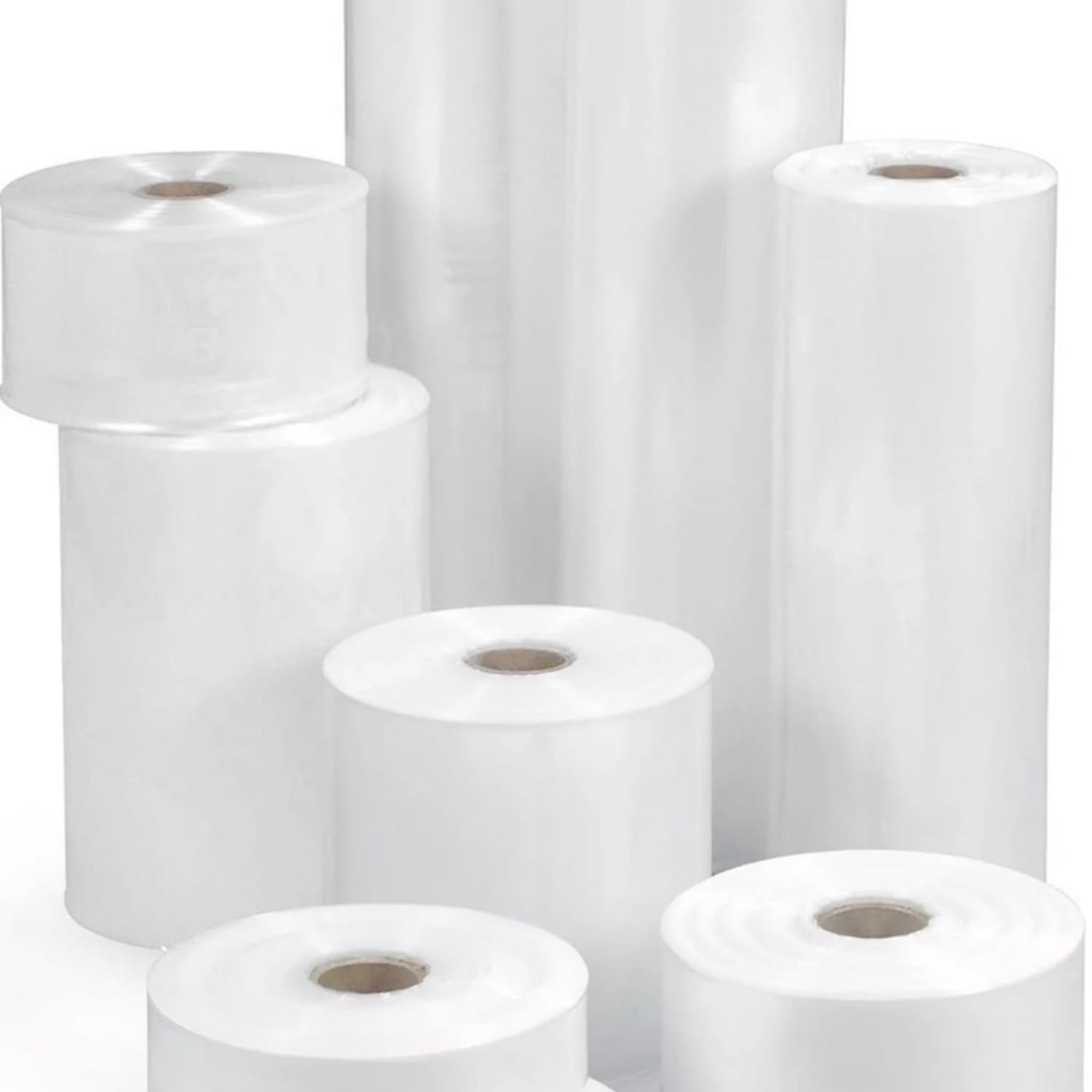 Medium Duty 250G 8 inch Clear Plastic Layflat Tubing - LFT Polythene Tube Rolls, Strong Transparent Lay Flat Packaging | 250 Gauge 8" Width x 336M Long Roll