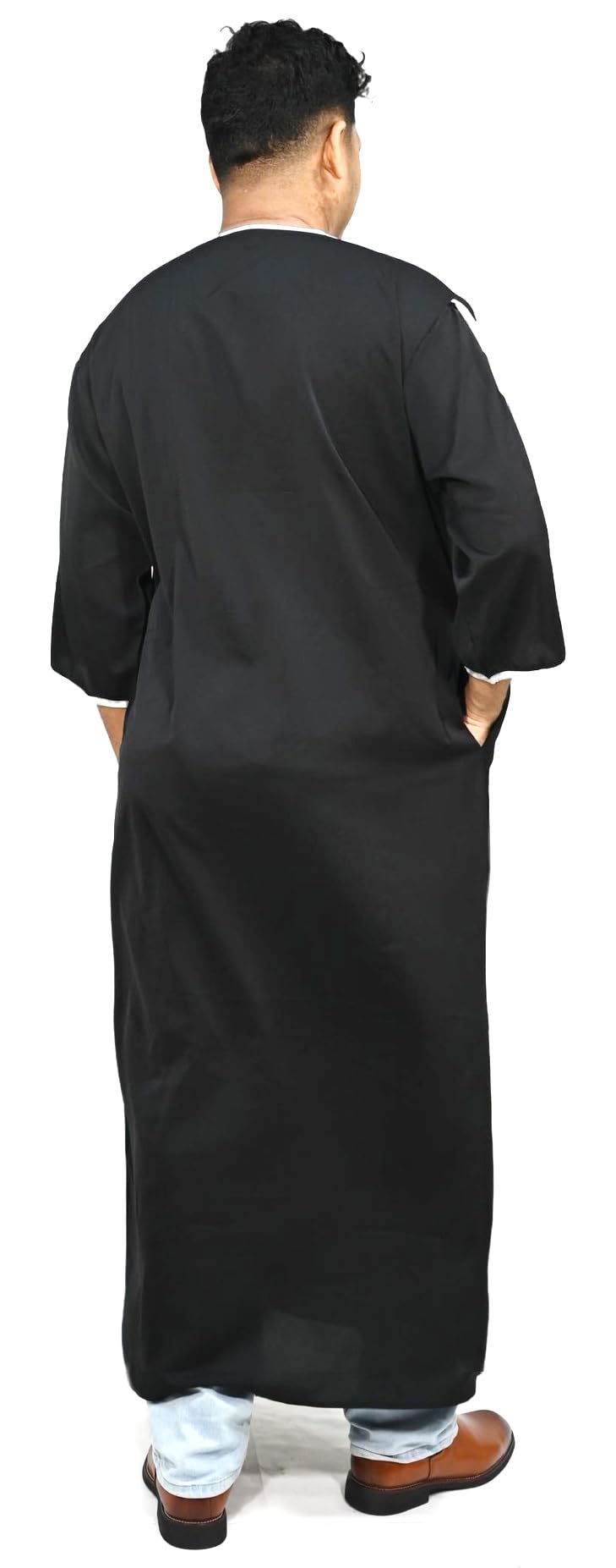 Robe Qamis Traditionnel Homme – Vêtement Musulman Caftan Djellaba Abaya