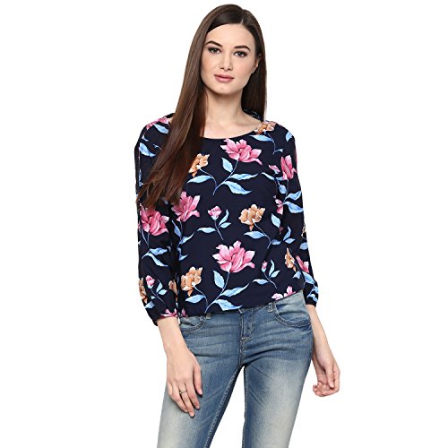 Image of Harpa Round Neck Printed Tops