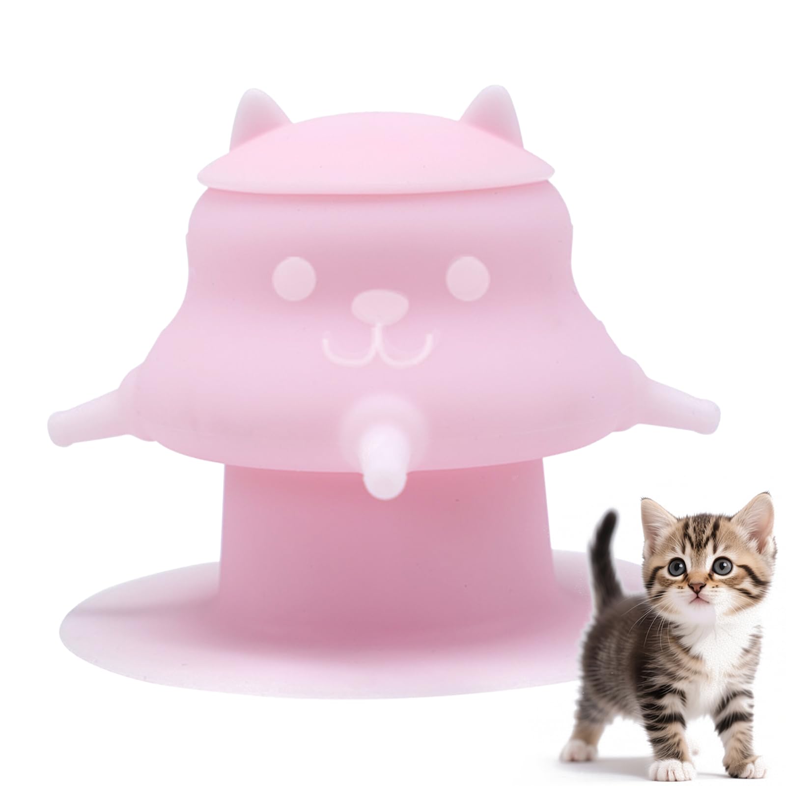 MAKOL Puppy Feeder for Nursing, Mother's Touch Feeder Nipples for Kittens, Premium Silicone Nursing Station, 4 Nipples, 230ml Capacity