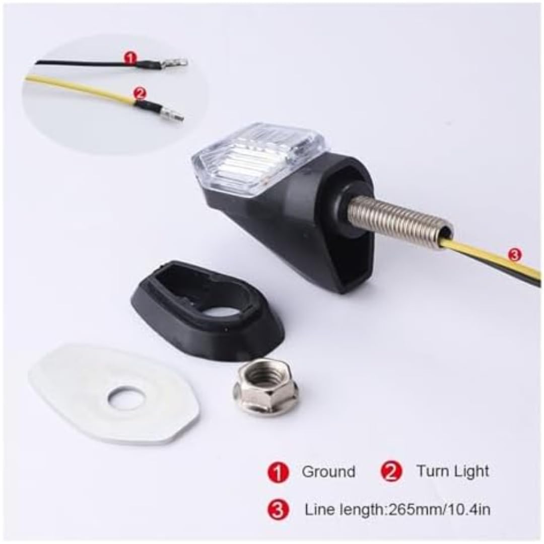 Generic Mini uniwersalne wskaźniki Dla Honda Dla Suzuki Dla Yamaha Uniwersalny mini motocyklowy kierunkowskaz LED z bursztynowym światłem migającym