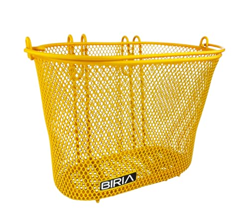 Panier de vélo avec crochets amovibles en maille métallique solide taille S