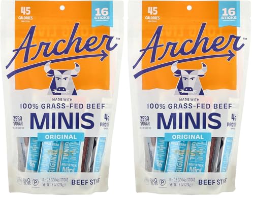 Image of Country Archer, Jerky Sticks Mini Beef Original 16 Count, 8 Ounce (Pack of 2)