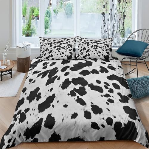 Parure de lit crâne de vache microfibre douce contre la sueur - 4