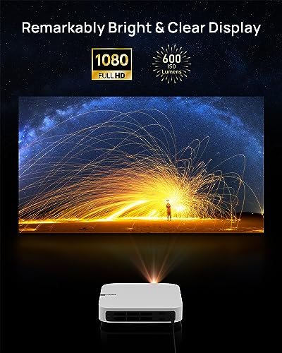XGIMI Elfin Mini-projector Ultracompact 1080P draagbaar, 4K-invoer ondersteund 600 ISO Lumen, Harman Kardon-luidspreker, autofocus ISA-technologie Android TV 10.0, draadloos casten WiFi Bluetooth - Image 3