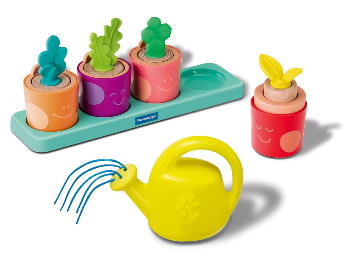 Ravensburger Play + - Set d'activités : Mes Petites Plantes à emboîter - Jouet bébé dès 18 Mois- Version française - 34065