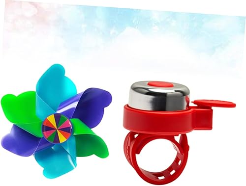 Miniatura 3 de Totority 1 Unidades Niños Bike Bell Mini Ring Bell Manillar Campana Trompeta Scooter Bicicleta Bell Eje Niña Niño Rosa