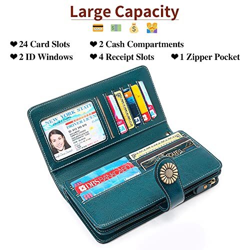 Sendefn TZL-WALLET-01 Wallets For Women Genuine Leather Credit Card Holder thumb #2