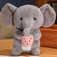 Soft Grey Elephant Plush Toy 25cm - Super Cuddly Stuffed Animal For Kids Boys & Girls -Cute Baby Elephant Plushie For Hugging Sleeping & Play For Children