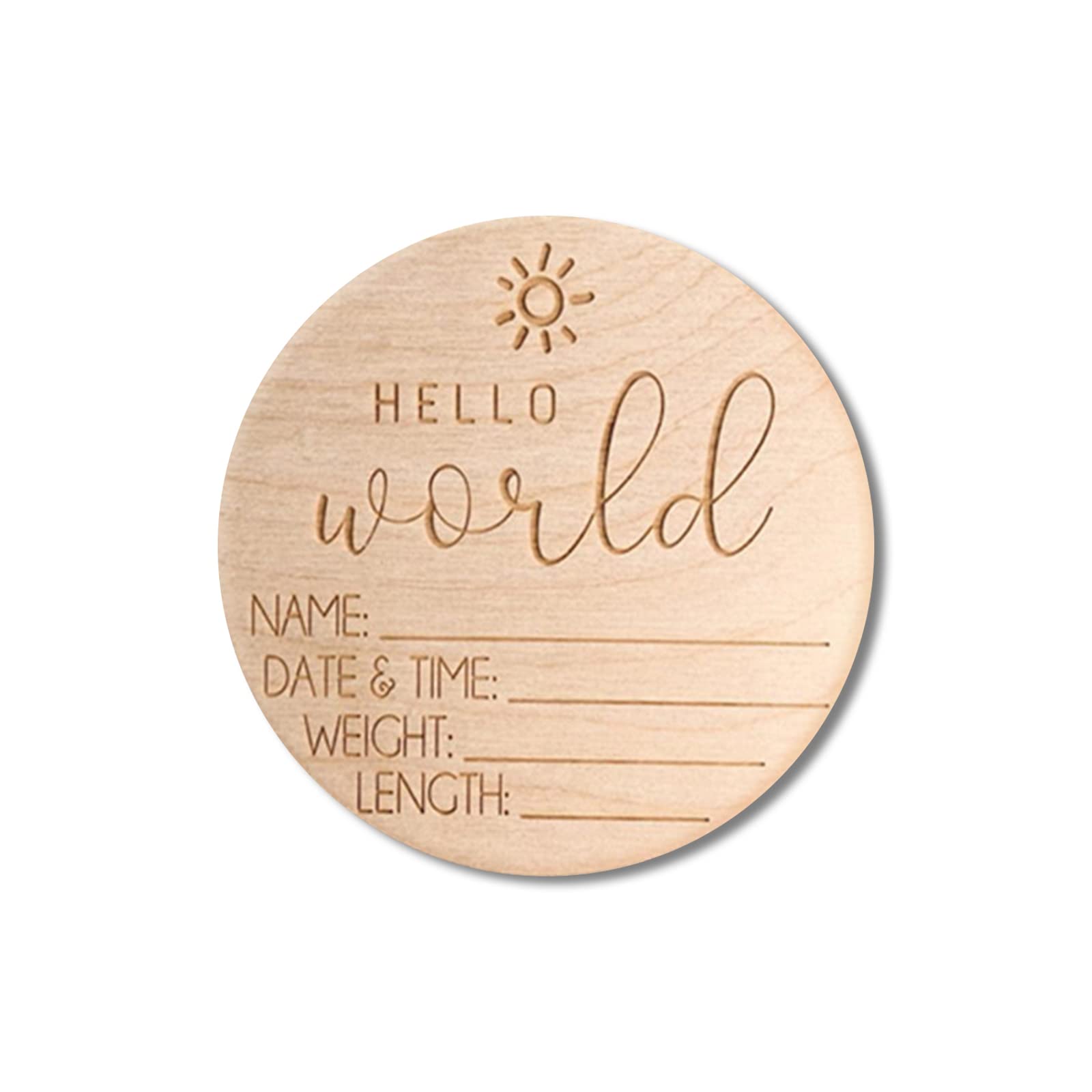 Buy Baby Announcement Sign Birth Announcement Sign Hello World